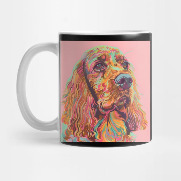 Retro Sussex Spaniel: Pastel Pup Revival by NatashaCuteShop